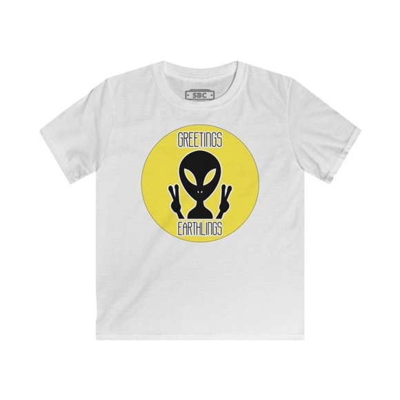 SBC Greetings Earthling Short Sleeve White Tee - Picture 1 of 15